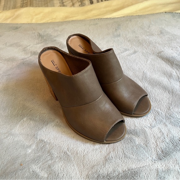 SOLD ❌Call it spring beige - cream - tan heels mules - Picture 4 of 8